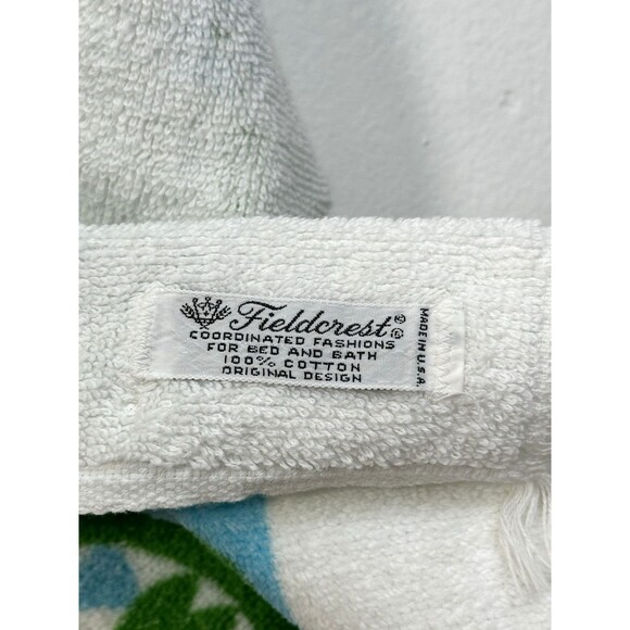 Vintage Fieldcrest Towel Fringe Made In USA Towels Set (2) - Picture 8 of 16
